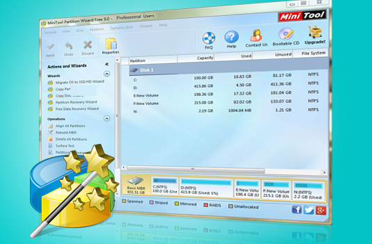MiniTool Partition Wizard 9.0