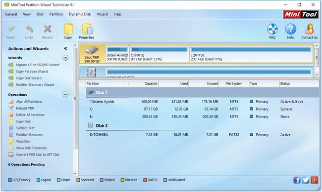 MiniTool Partition Wizard 9.1 Latest Version Free Edition