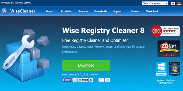 wise registry cleaner free download