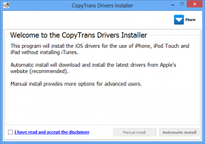 CopyTrans Drivers Installer Free Download