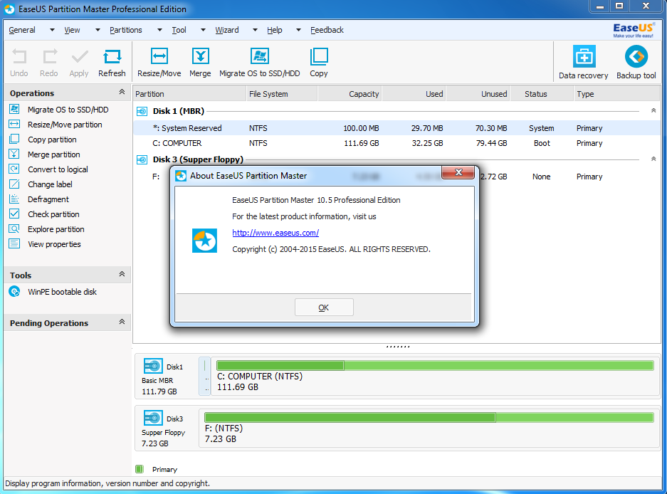 easeus master partition free