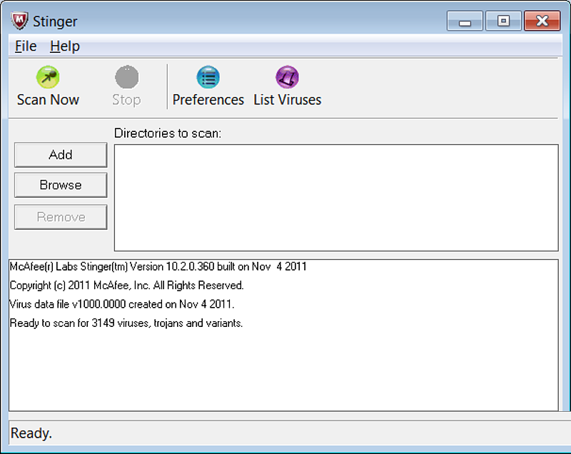 McAfee Stinger 12.1.0.2217 Free Download