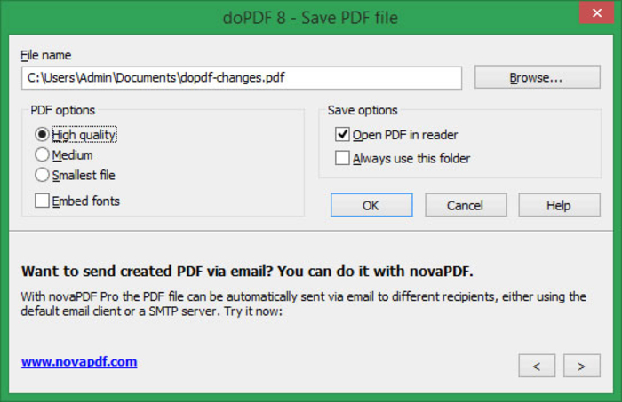doPDF Free Download for Windows 10