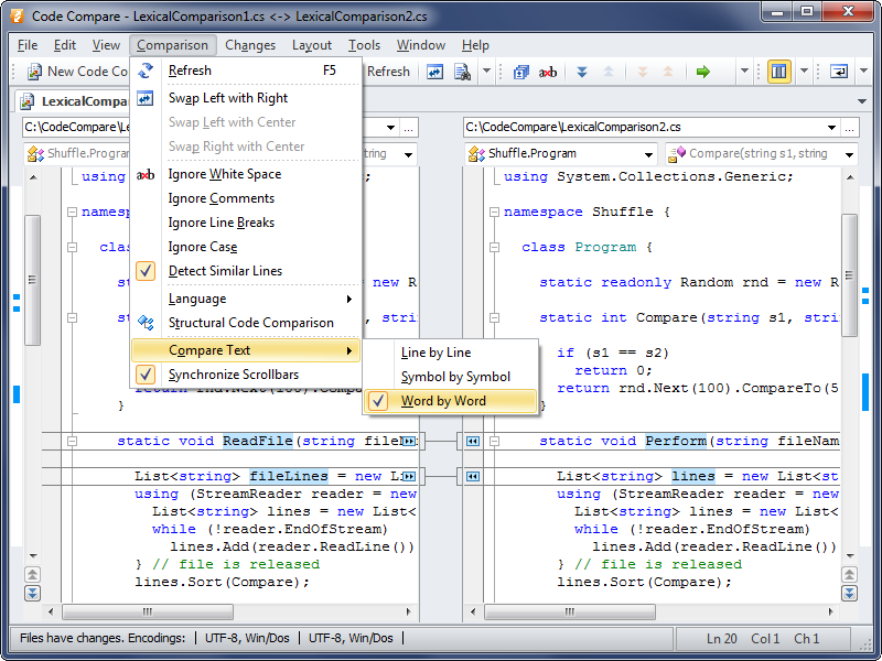 Code compare. С# STREAMREADER. Команда file compare. System.collections.Generic. PIRS static программа.