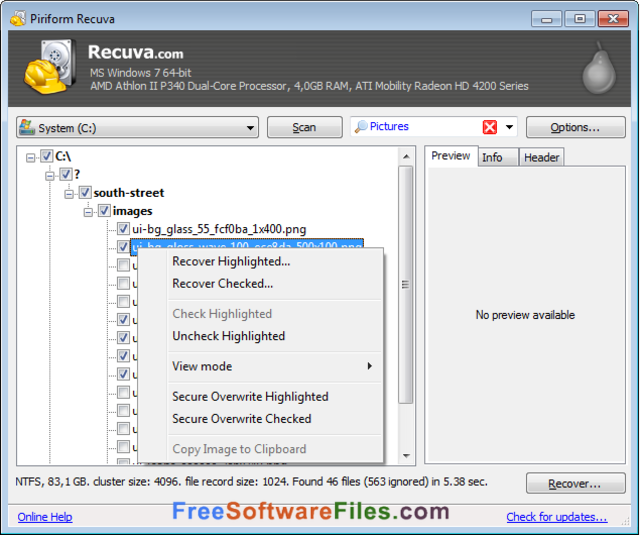 Recuva 1.53.1087 Free Download for windows pc