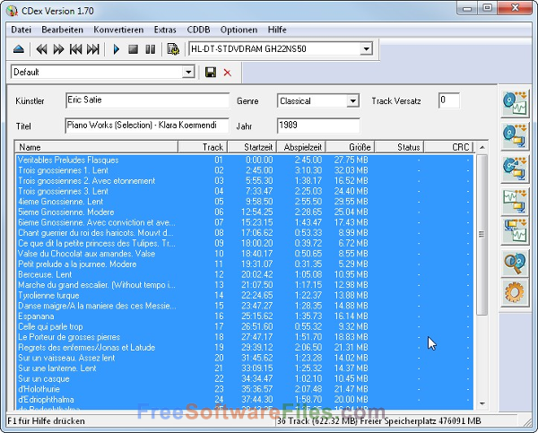 CDex 1.90 Free Download for Windows
