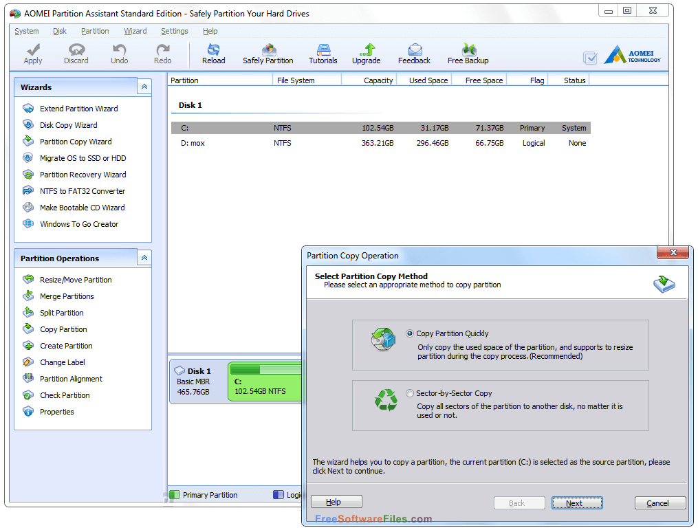 aomei partition assistant free download