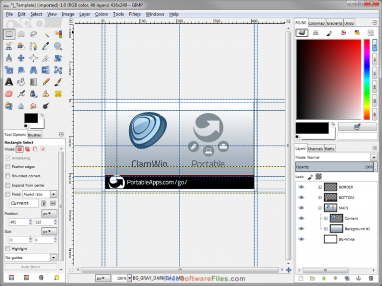 layers gimp 2.8.22