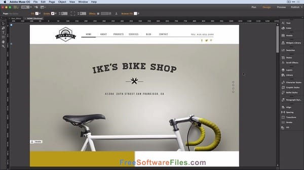 Adobe Muse CC 2018 free download full version