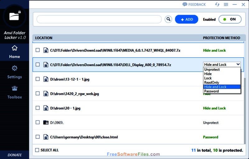 Anvi Folder Locker free download full version