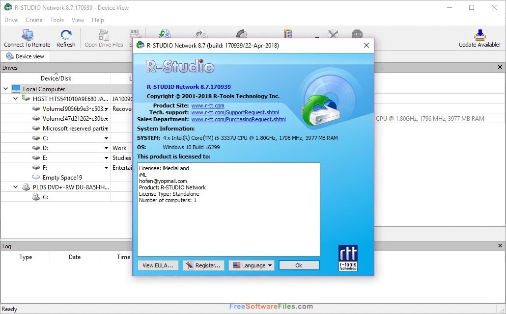 R-Studio data recovery Free Download