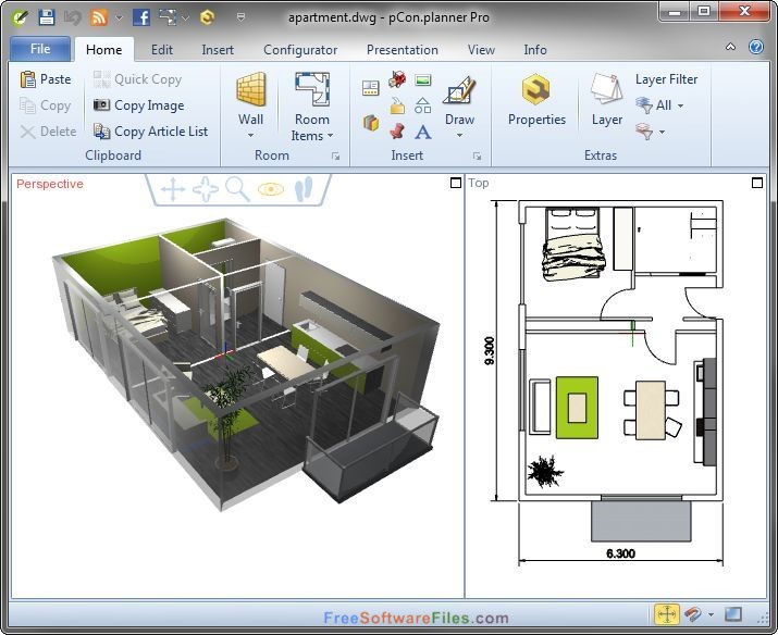 pCon.planner 7.7 p1 room planner Free Download