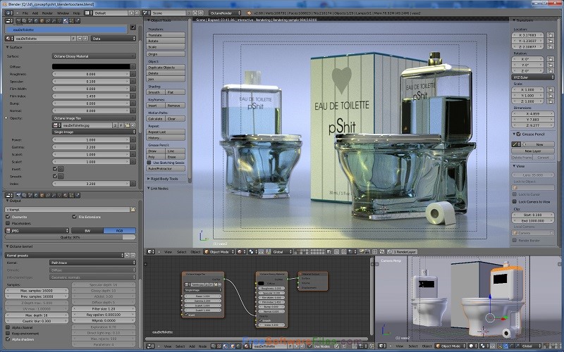 Octane Render 3.07 Free Download for Windows PC