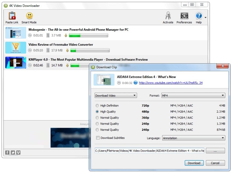4K Video Downloader 4.4 Offline Installer Download