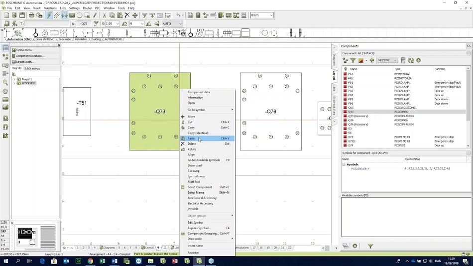 PCSCHEMATIC Automation 20.0 drawing software