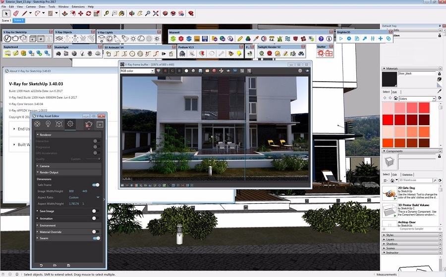 sketchup pro 2017 vray 3.4 plugin download full