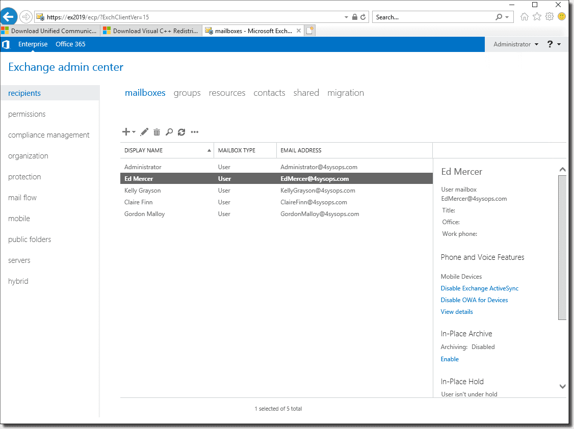 Microsoft Exchange Server 2019 iso