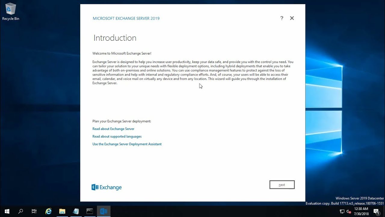 Offline Installer Download Microsoft Exchange Server 2019