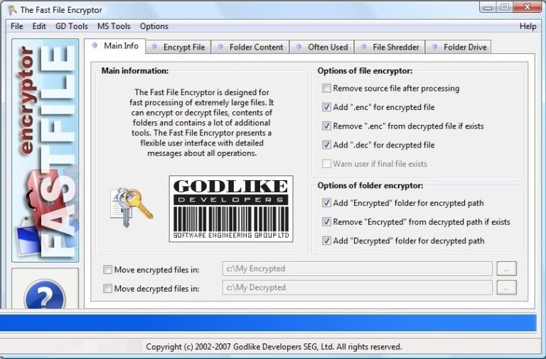 free download full version Fast File Encryptor 10