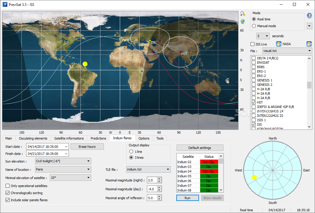 satellite software PreviSat
