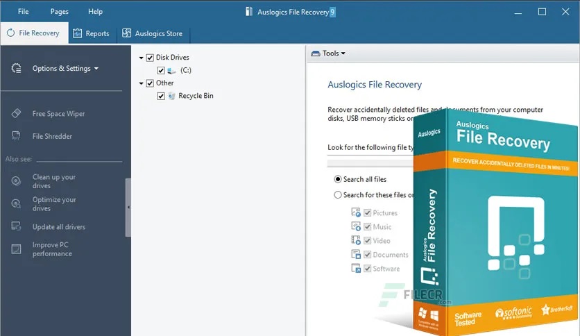 free download full version Auslogics File Recovery Professional 2023